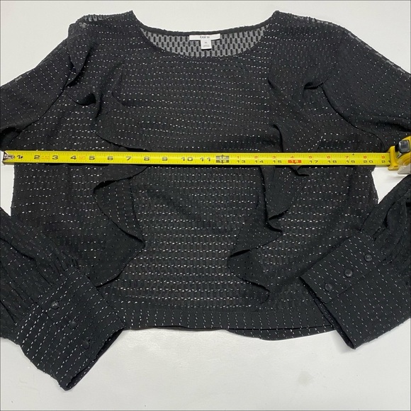 Bar III | Sheer Metallic Polka Dot Top - Picture 14 of 16